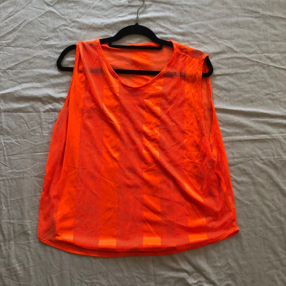 Martin Sports Unisex Neon Orange Mesh Adult Pinny